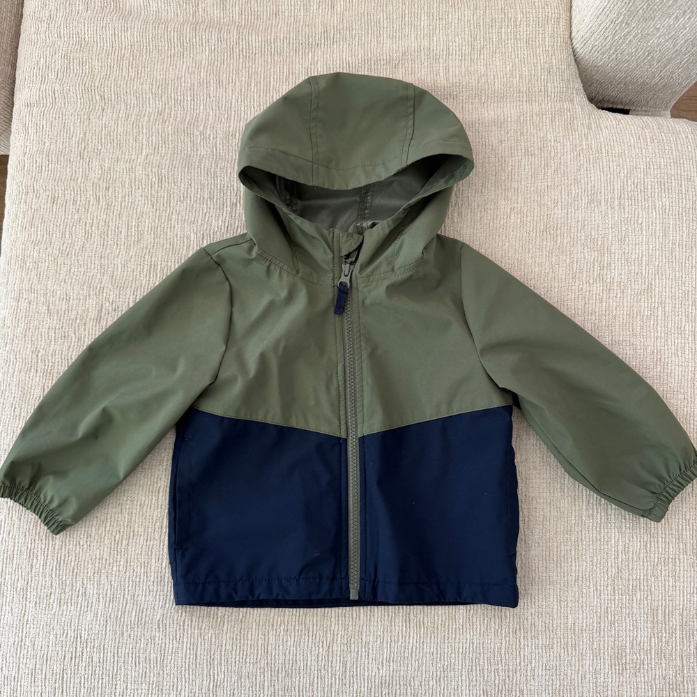 Kids Two-Tone Green and Blue Jacket, London Fog